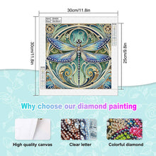 Load image into Gallery viewer, Diamond Painting - Partial Special Shaped - Dragonfly (30*30CM)