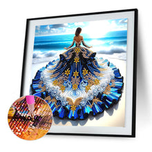 Load image into Gallery viewer, Diamond Painting - Partial Special Shaped - Gorgeous Skirt Girl (30*30CM)