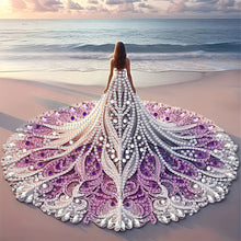 Load image into Gallery viewer, Diamond Painting - Partial Special Shaped - Gorgeous Skirt Girl (30*30CM)