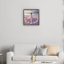Load image into Gallery viewer, Diamond Painting - Partial Special Shaped - Gorgeous Skirt Girl (30*30CM)