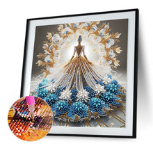 Load image into Gallery viewer, Diamond Painting - Partial Special Shaped - Gorgeous Skirt Girl (30*30CM)