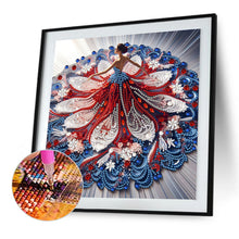 Load image into Gallery viewer, Diamond Painting - Partial Special Shaped - Gorgeous Skirt Girl (30*30CM)