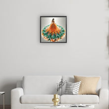 Load image into Gallery viewer, Diamond Painting - Partial Special Shaped - Gorgeous Skirt Girl (30*30CM)