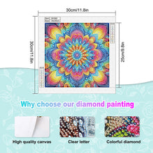 Load image into Gallery viewer, Diamond Painting - Partial Special Shaped - Mandala (30*30CM)