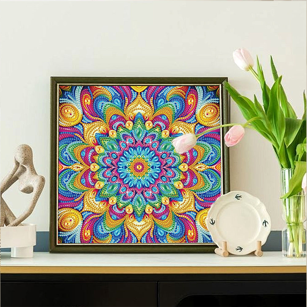 Diamond Painting - Partial Special Shaped - Mandala (30*30CM)