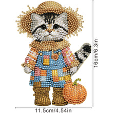 Load image into Gallery viewer, 2D Flat Cat DIY Shaking Head Diamond Painting Desktop Decorations for Home