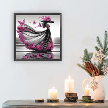 Load image into Gallery viewer, Diamond Painting - Partial Special Shaped - Elegant Lady (30*30CM)
