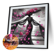 Load image into Gallery viewer, Diamond Painting - Partial Special Shaped - Elegant Lady (30*30CM)