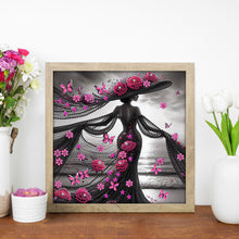Load image into Gallery viewer, Diamond Painting - Partial Special Shaped - Elegant Lady (30*30CM)