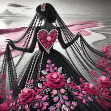 Load image into Gallery viewer, Diamond Painting - Partial Special Shaped - Elegant Lady (30*30CM)