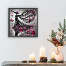 Load image into Gallery viewer, Diamond Painting - Partial Special Shaped - Elegant Lady (30*30CM)