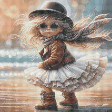 Load image into Gallery viewer, Diamond Painting - Full Round - Cute Little Girl (40*40CM)