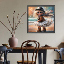 Load image into Gallery viewer, Diamond Painting - Full Round - Cute Little Girl (40*40CM)
