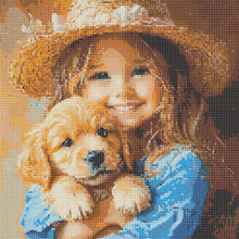 Load image into Gallery viewer, Diamond Painting - Full Round - Cute Little Girl (40*40CM)