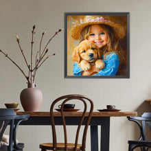 Load image into Gallery viewer, Diamond Painting - Full Round - Cute Little Girl (40*40CM)