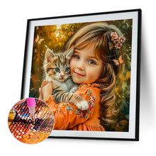 Load image into Gallery viewer, Diamond Painting - Full Round - Cute Little Girl (40*40CM)