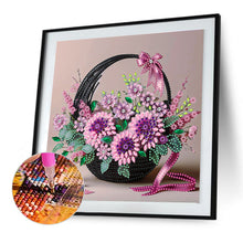 Load image into Gallery viewer, Diamond Painting - Partial Special Shaped - Flower Basket (30*30CM)