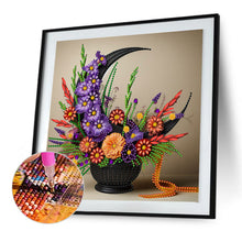 Load image into Gallery viewer, Diamond Painting - Partial Special Shaped - Flower Basket (30*30CM)