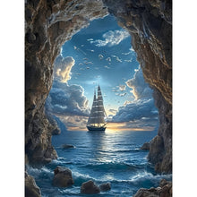 Load image into Gallery viewer, Diamond Painting - Full Round - Sailboat On The Sea (30*40CM)