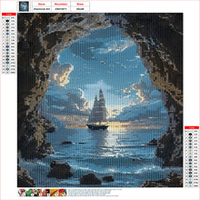 Load image into Gallery viewer, Diamond Painting - Full Round - Sailboat On The Sea (30*40CM)