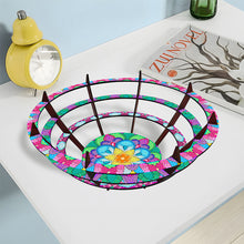 Load image into Gallery viewer, Flower Diamond Painting Wooden Serving Tray Decorative Diamond Art Fruit Tray(C)