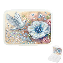 Load image into Gallery viewer, Birds Rhinestones Flowers Pill Storage Box Diamond Painting Pill Case for Art Cr
