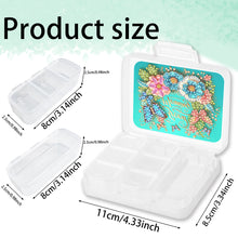 Load image into Gallery viewer, Flowers Rhinestones Pill Storage Box Diamond Painting Pill Case for Art Craft