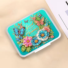 Load image into Gallery viewer, Flowers Rhinestones Pill Storage Box Diamond Painting Pill Case for Art Craft
