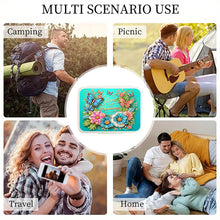 Load image into Gallery viewer, Flowers Rhinestones Pill Storage Box Diamond Painting Pill Case for Art Craft