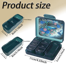 Load image into Gallery viewer, Flowers Birds Pond Rhinestones Pill Storage Box Diamond Painting Pill Case