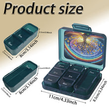 Load image into Gallery viewer, Rainbow Tree Pill Storage Box Diamond Painting Pill Case for Art Craft