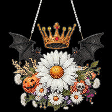 Load image into Gallery viewer, 2D Flat Acrylic DIY Bat Crown Hanging Diamond Art Kits Wall Door Decoration