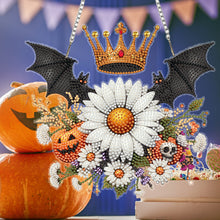 Load image into Gallery viewer, 2D Flat Acrylic DIY Bat Crown Hanging Diamond Art Kits Wall Door Decoration