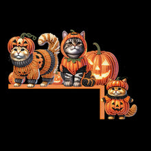 Load image into Gallery viewer, Halloween Cat Diamond Art Door Right Angle Sign for Indoor Outdoor Wall