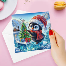 Load image into Gallery viewer, 12Pcs Xmas Diamond Painting Greeting Card Set for Festivals and Celebrations