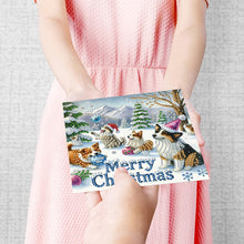 Load image into Gallery viewer, 12Pcs Xmas Diamond Painting Greeting Card Set for Festivals and Celebrations