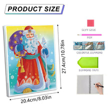 Load image into Gallery viewer, DIY Diamond Painting Notebook 50 Pages A5 Diamond Art Diary Book (Santa Claus)