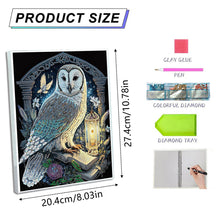 Load image into Gallery viewer, DIY Diamond Painting Notebook 50 Pages A5 Diamond Art Diary Book (Owl)