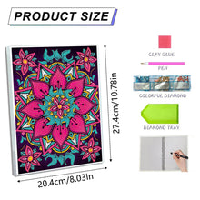 Load image into Gallery viewer, DIY Diamond Painting Notebook 50 Pages A5 Diamond Art Diary Book (Flower)