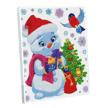 Load image into Gallery viewer, DIY Diamond Painting Notebook 50 Pages A5 Diary Book (Xmas Tree Snowman)