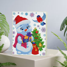 Load image into Gallery viewer, DIY Diamond Painting Notebook 50 Pages A5 Diary Book (Xmas Tree Snowman)