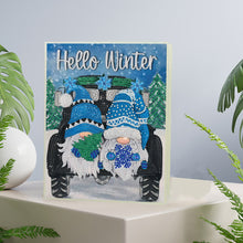 Load image into Gallery viewer, Diamond Painting Notebook 50 Pages A5 Diamond Art Diary Book (Snowman Gnome)