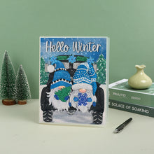 Load image into Gallery viewer, Diamond Painting Notebook 50 Pages A5 Diamond Art Diary Book (Snowman Gnome)