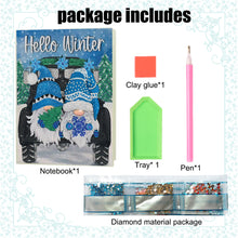 Load image into Gallery viewer, Diamond Painting Notebook 50 Pages A5 Diamond Art Diary Book (Snowman Gnome)