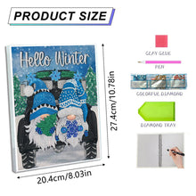 Load image into Gallery viewer, Diamond Painting Notebook 50 Pages A5 Diamond Art Diary Book (Snowman Gnome)