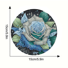 Load image into Gallery viewer, 4pcs DIY Diamond Dot Kits Rose Diamond Painting Placemats Projects for Beginners