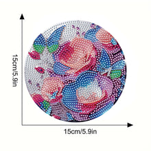 Load image into Gallery viewer, 4pcs DIY Diamond Dot Kits Flowers Diamond Painting Placemats Projects for Beginners