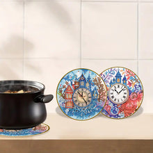 Load image into Gallery viewer, 4pcs DIY Diamond Dot Kits Clock Tower Diamond Crafts Projects for Beginners