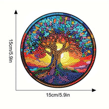 Load image into Gallery viewer, 4pcs DIY Diamond Dot Kits Tree Of Life Diamond Crafts Projects for Beginners