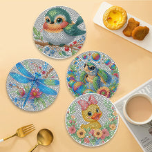 Load image into Gallery viewer, 4pcs DIY Diamond Dot Kits Animals Diamond Painting Placemats Projects for Beginners